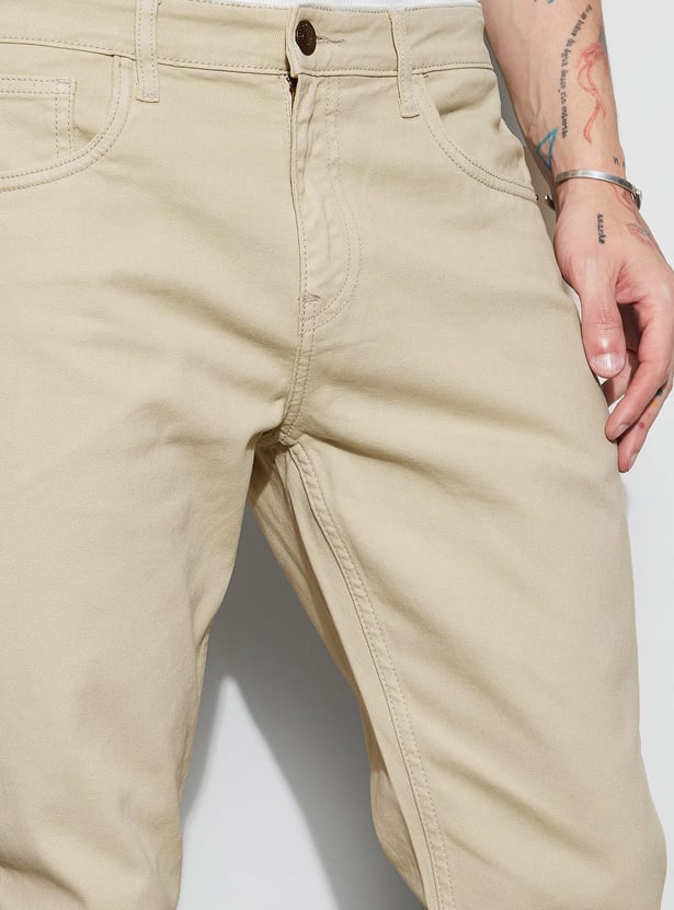 DENIMIZE Solid Slim Tapered Jeans