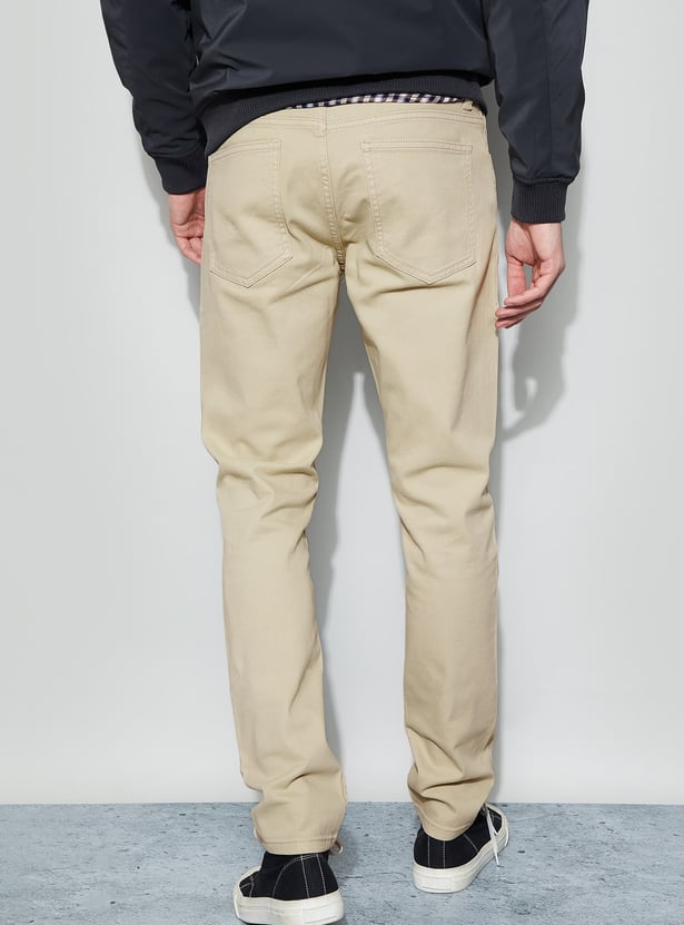 DENIMIZE Solid Slim Tapered Jeans