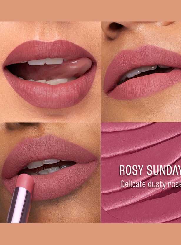 LAKME 9to5 Tattoo Matte Slim Lipstick - MP8 Rosy Sunday - 2g