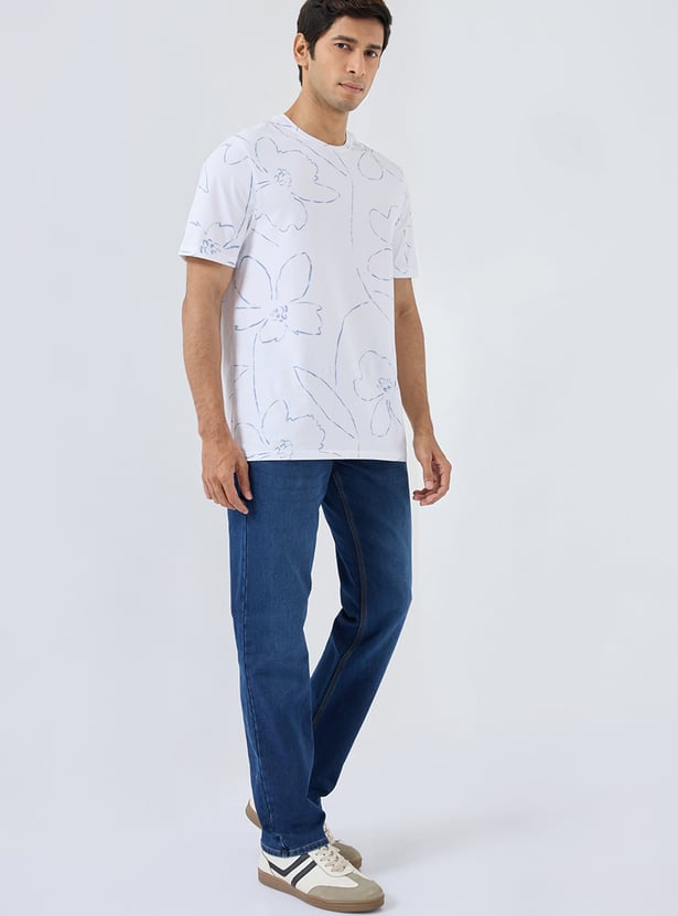 SPYKAR Washed Regular Straight Jeans