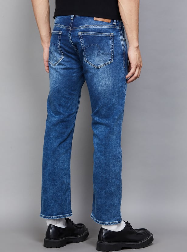 SPYKAR Washed Comfort Fit Jeans