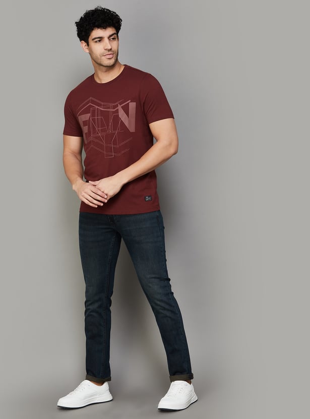 SPYKAR Washed Slim Straight Jeans