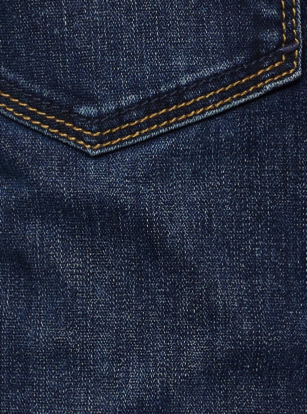 SPYKAR Whiskered Slim Tapered Jeans