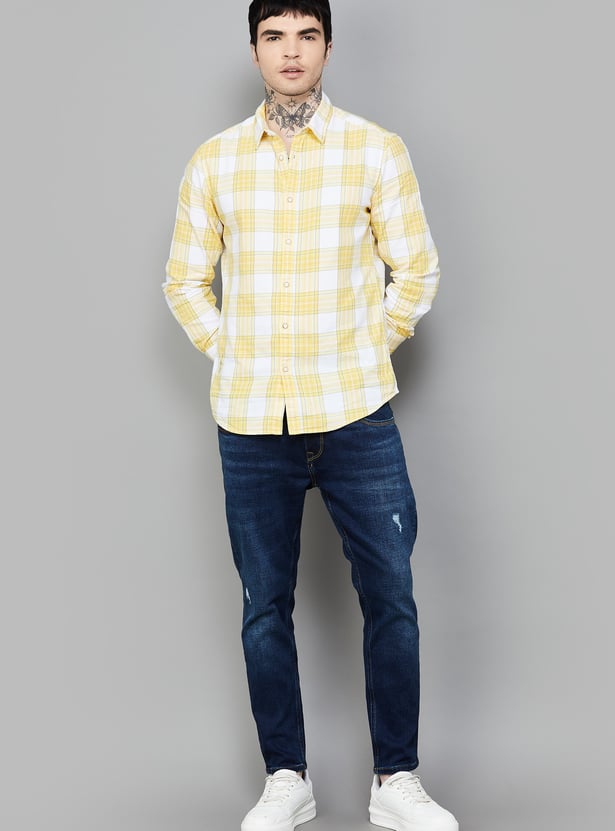 SPYKAR Distressed Slim Tapered Jeans