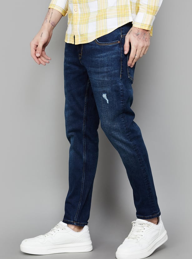 SPYKAR Distressed Slim Tapered Jeans