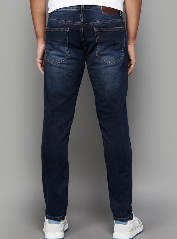 SPYKAR Whiskered Slim Tapered Jeans