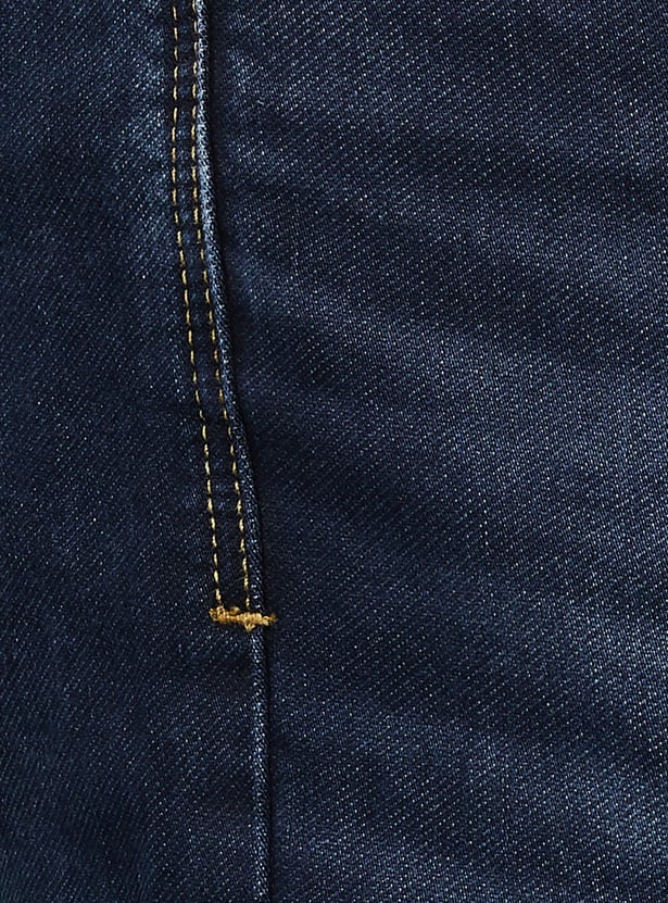 SPYKAR Whiskered Slim Tapered Jeans