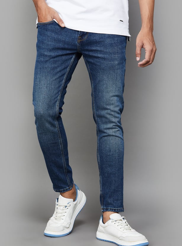 SPYKAR Washed Kano Jeans (Slim Tapered)