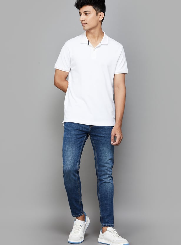 SPYKAR Washed Kano Jeans (Slim Tapered)