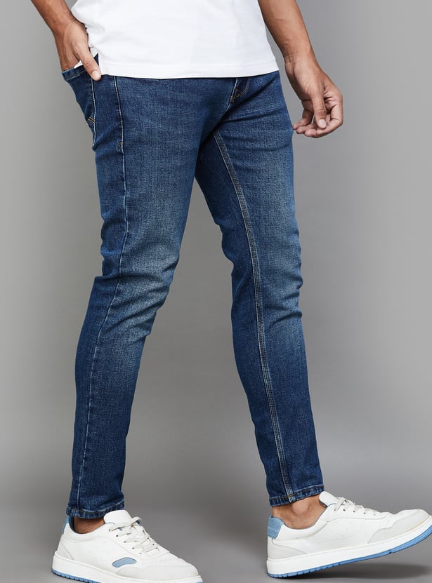 SPYKAR Washed Kano Jeans (Slim Tapered)