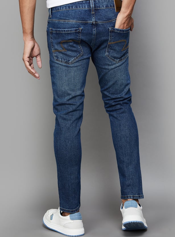 SPYKAR Washed Kano Jeans (Slim Tapered)