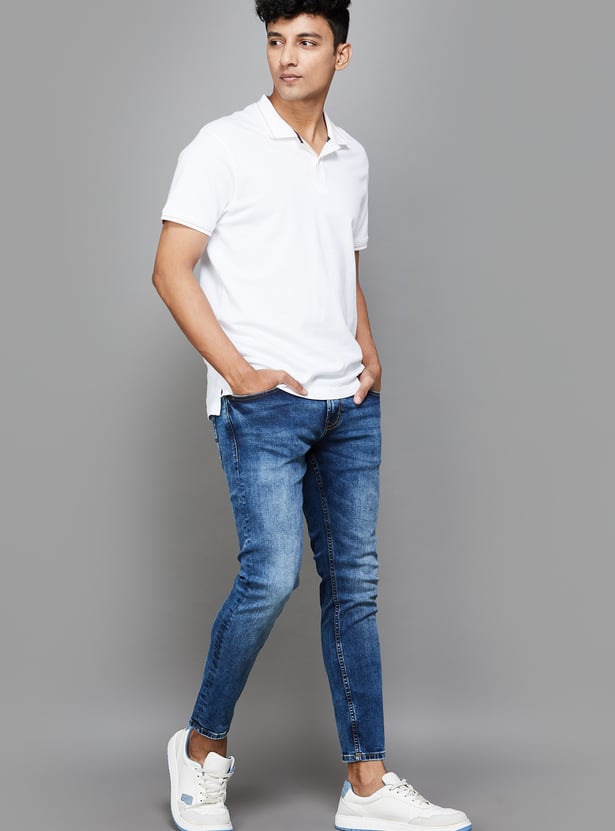 SPYKAR Washed Kano Jeans (Slim Tapered)