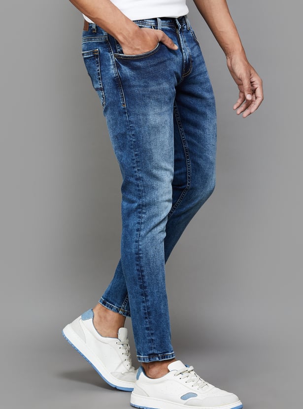 SPYKAR Washed Kano Jeans (Slim Tapered)