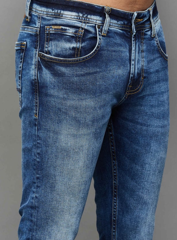SPYKAR Washed Kano Jeans (Slim Tapered)