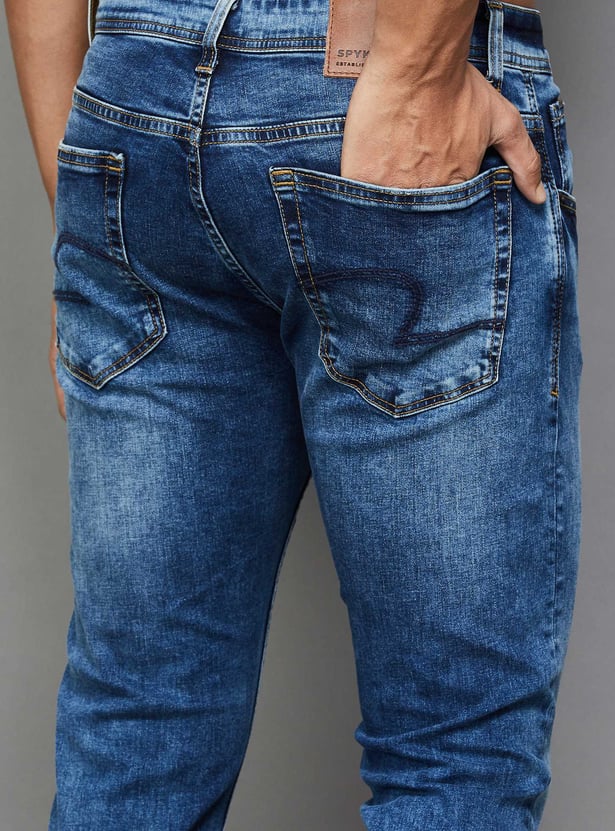 SPYKAR Washed Kano Jeans (Slim Tapered)