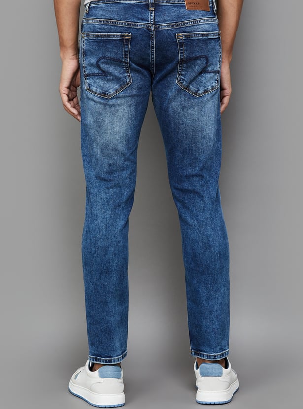 SPYKAR Washed Kano Jeans (Slim Tapered)