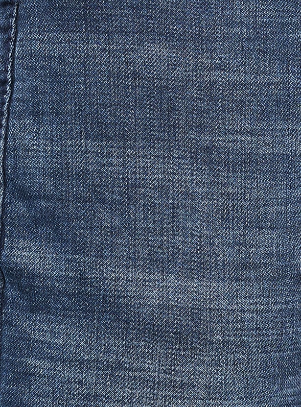 SPYKAR Washed Slim Tapered Jeans