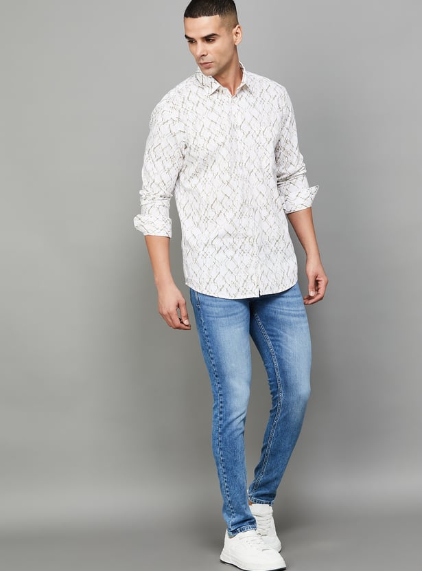 SPYKAR Whiskered Super Skinny Jeans