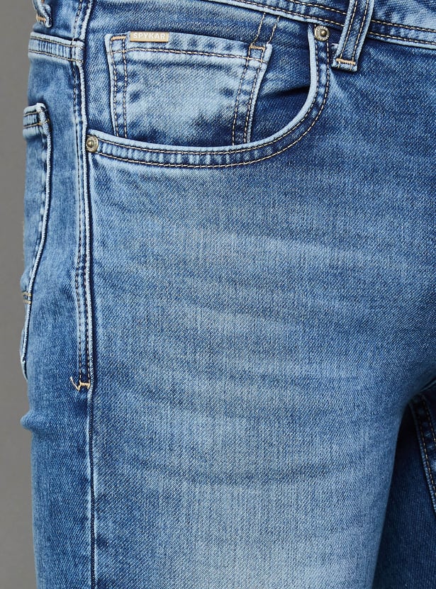 SPYKAR Whiskered Super Skinny Jeans