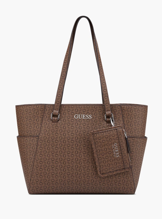 GUESS Monogram Shoulder Bag