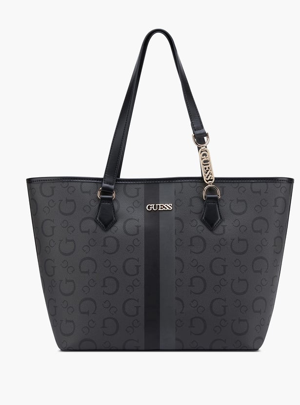 GUESS Monogram Print Shoulder Bag