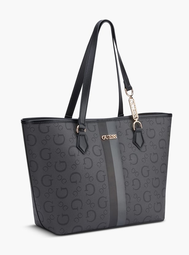 GUESS Monogram Print Shoulder Bag