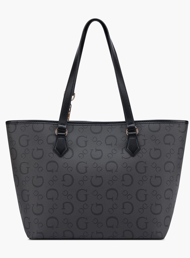 GUESS Monogram Print Shoulder Bag