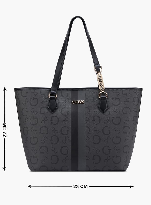 GUESS Monogram Print Shoulder Bag