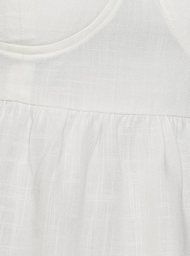 GINGER Solid Sleeveless Top