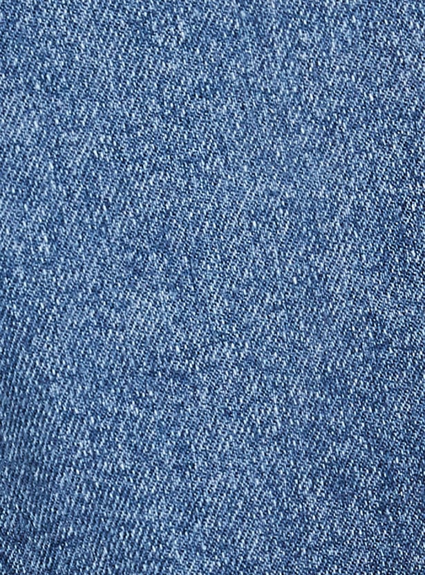 FAME FOREVER Girls Embroidered Mid-Rise Jeans