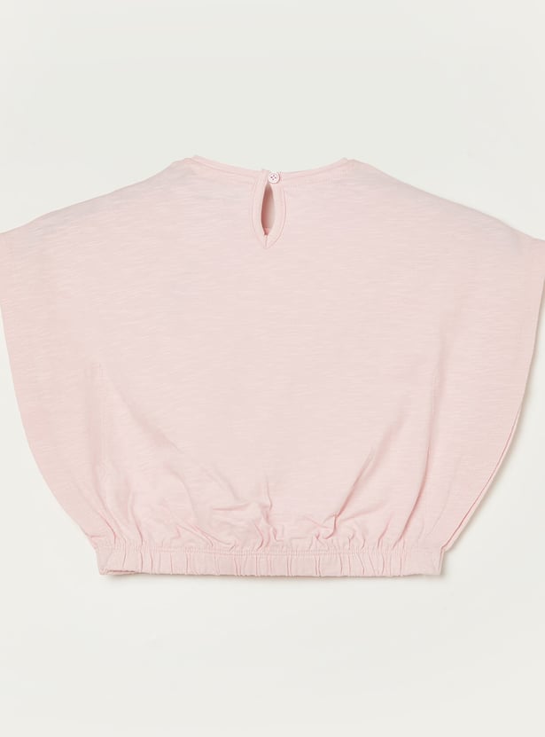 FAME FOREVER Girls Graphic Print Top