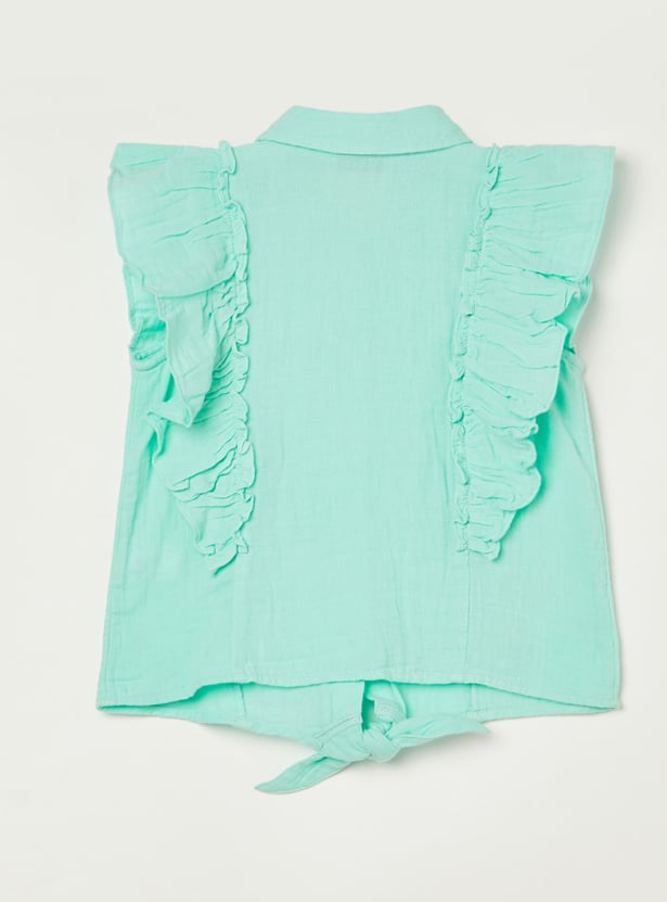 FAME FOREVER Girls Ruffled Top
