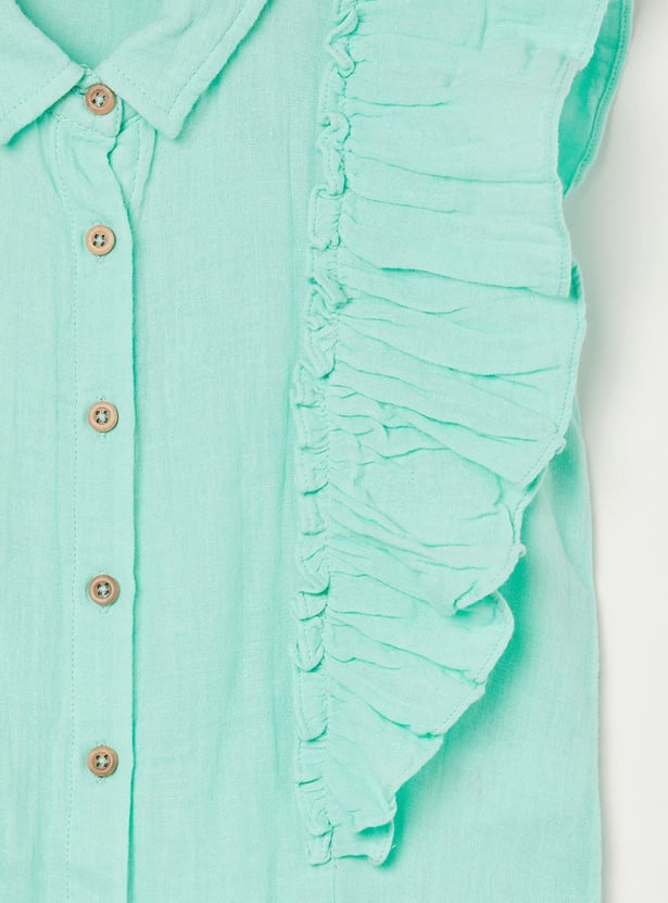 FAME FOREVER Girls Ruffled Top