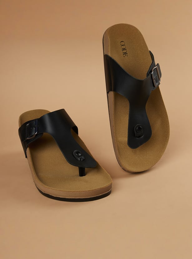 CODE T-strap Sandals
