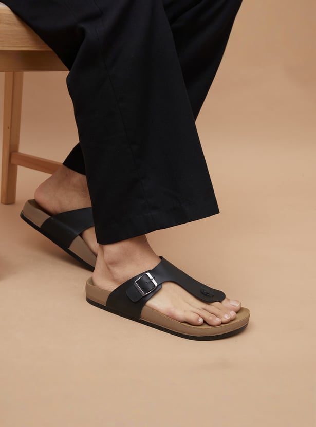 CODE T-strap Sandals