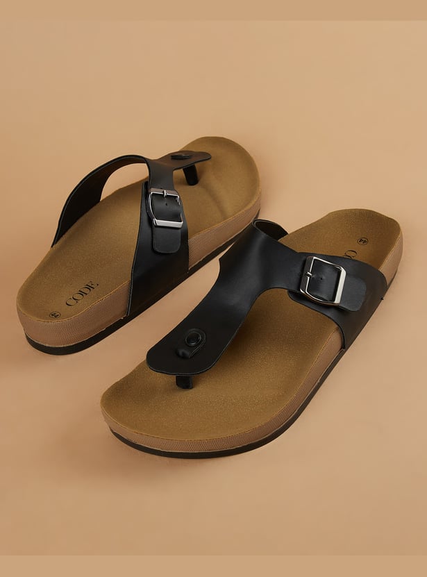CODE T-strap Sandals