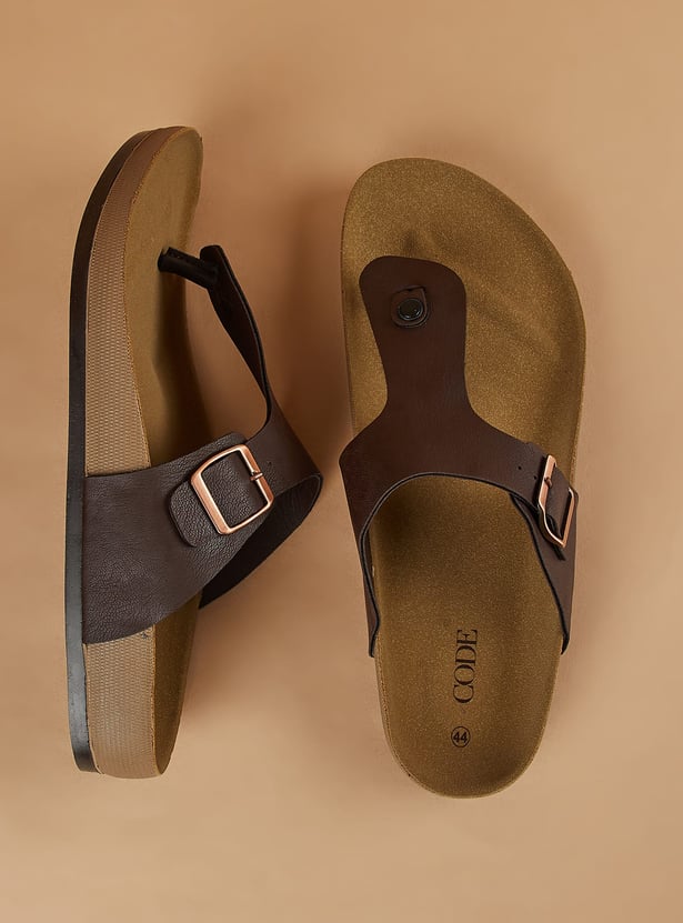 CODE T-strap Sandals
