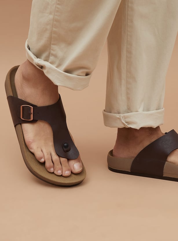 CODE T-strap Sandals