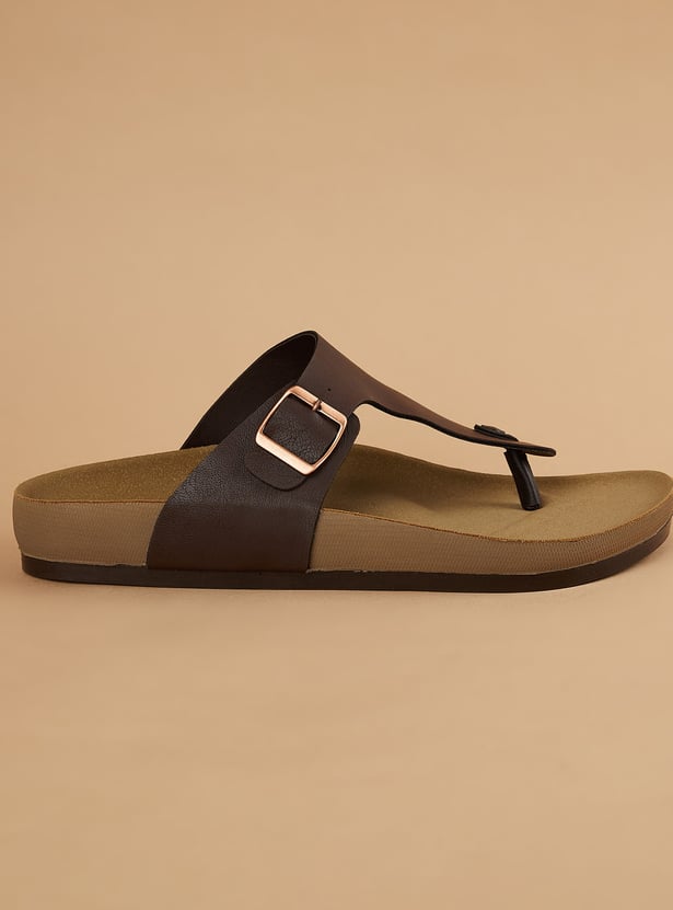 CODE T-strap Sandals