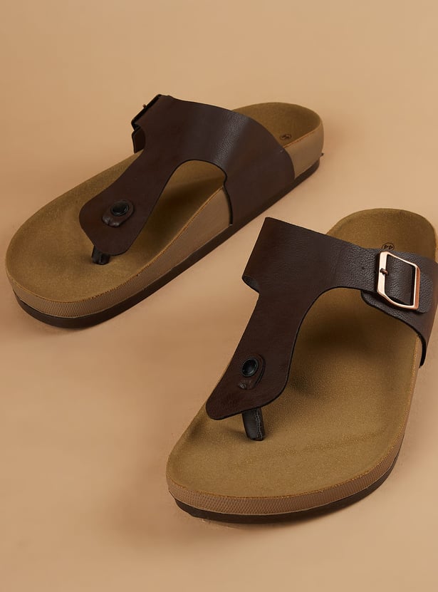 CODE T-strap Sandals