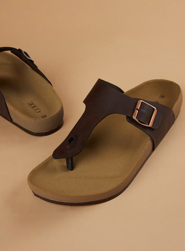 CODE T-strap Sandals