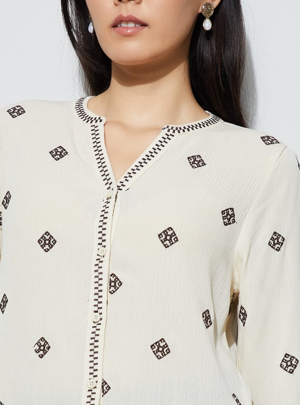 FAME FOREVER Embroidered Top