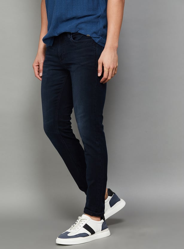 KILLER Solid Mid-Rise Slim Tapered Jeans