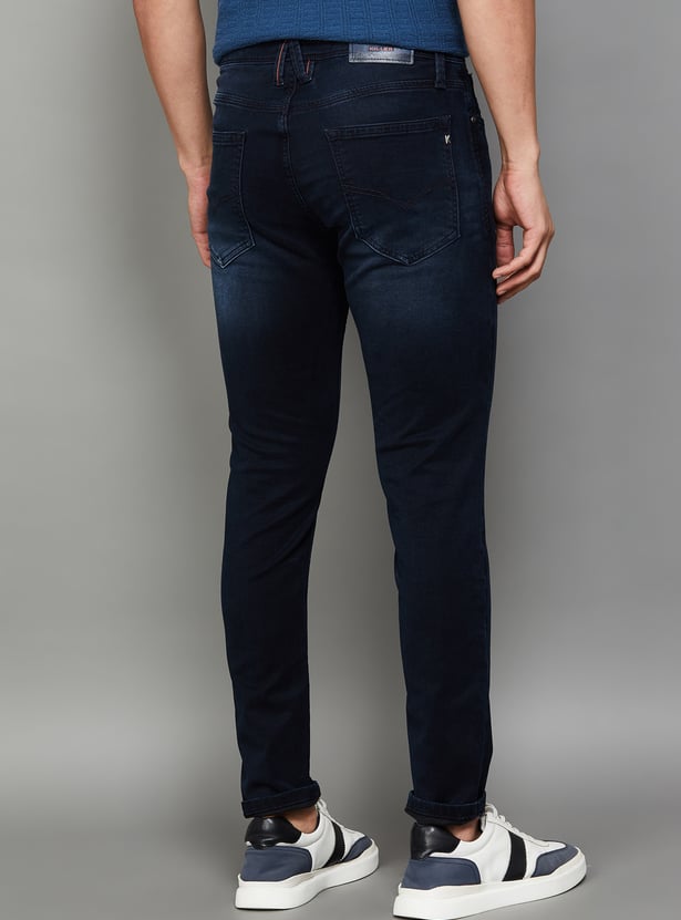 KILLER Solid Mid-Rise Slim Tapered Jeans