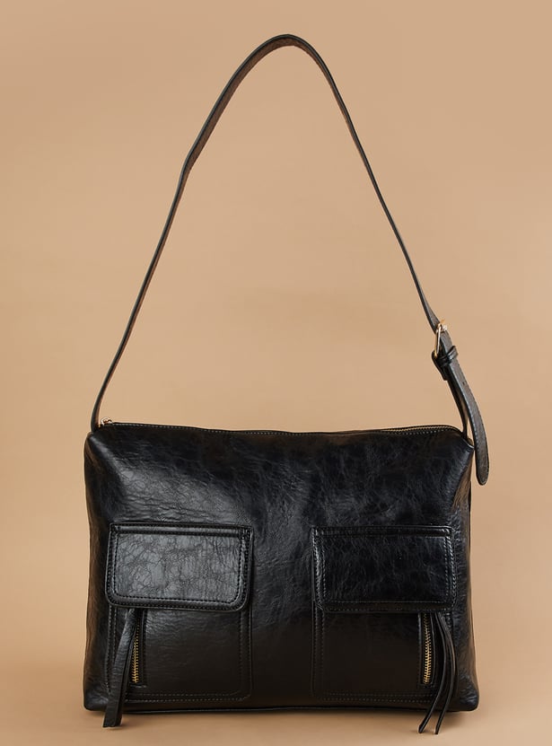 CODE Textured Shoulder Bag