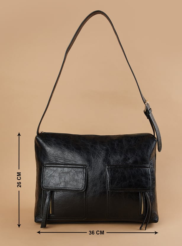 CODE Textured Shoulder Bag