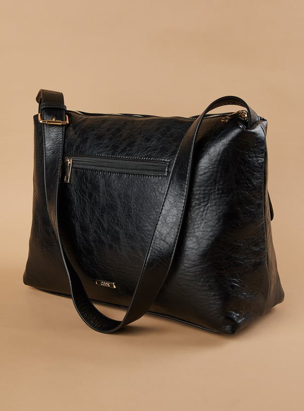CODE Textured Shoulder Bag