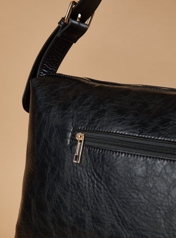 CODE Textured Shoulder Bag