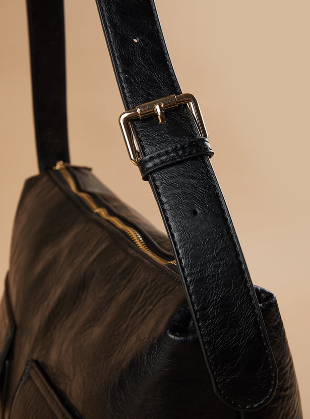CODE Textured Shoulder Bag