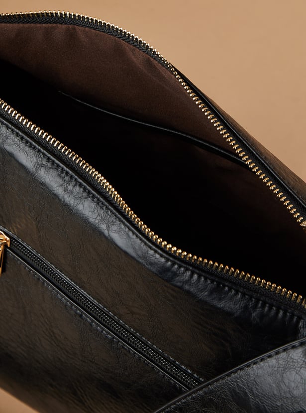 CODE Textured Shoulder Bag